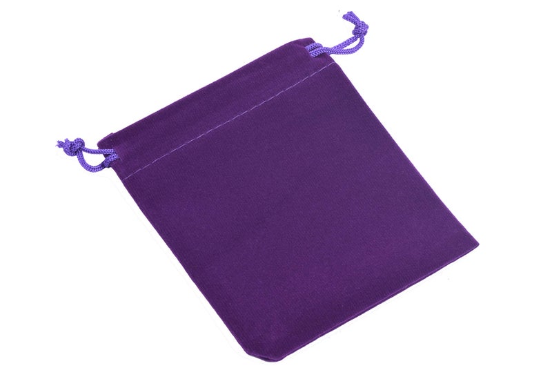 Sansam 50pcs Small Purple Drawstrings Velvet Gift Bags Jewelry Pouches for Wedding Favors, Candy Bags, Party Favors, 2.8x3.6'' - Image 3